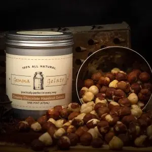 Chocolate Hazelnut Gelato Scene