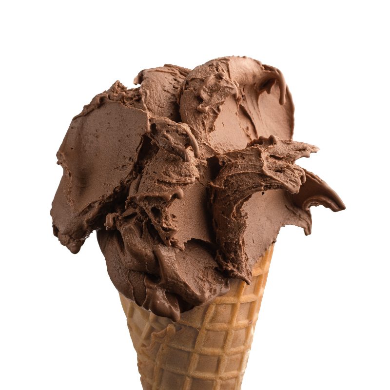 Chocolate gelato Cone