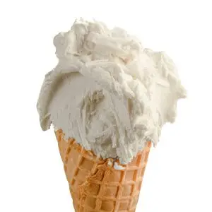 coconut gelato cone
