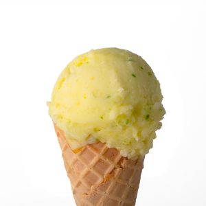 Lemon sorbet cone