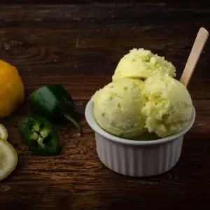 Lemon Jalapeno Sorbetto Cup