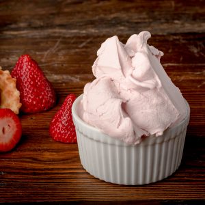 Strawberry gelato cup