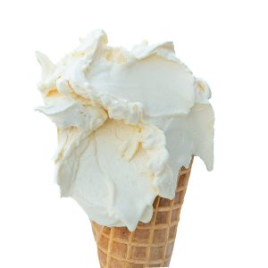Mascarpone gelato cone