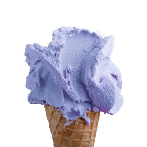 Blueberry Gelato cone