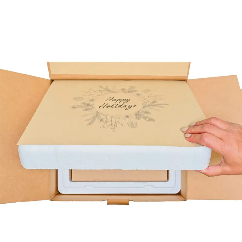 Opening of Happy Holiday Gift Box