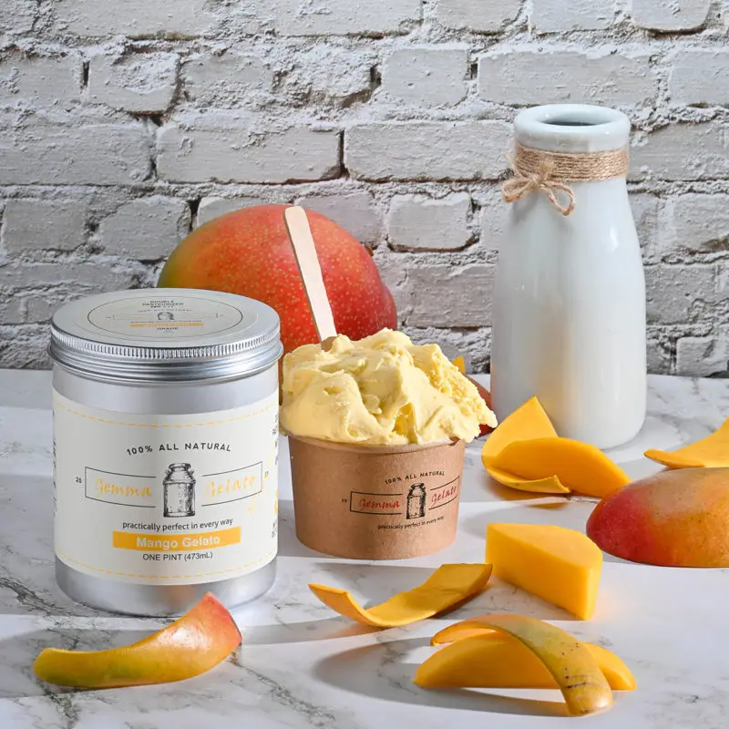 Mango-Gelato Cup and Pint