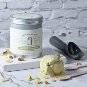 Pistachio Gelato Pint and Scoop