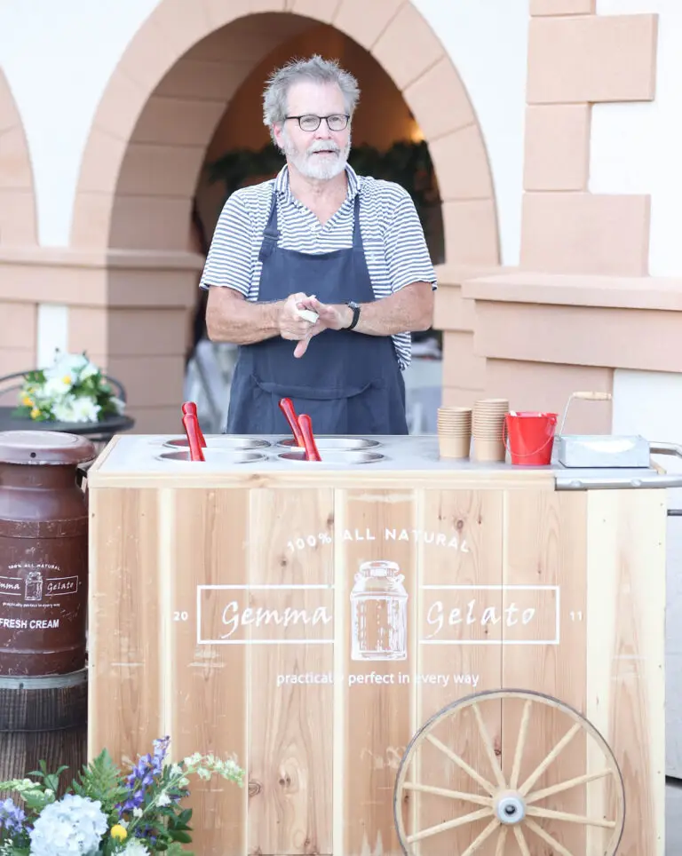 italian ice cream cart for gelato catering in DMV